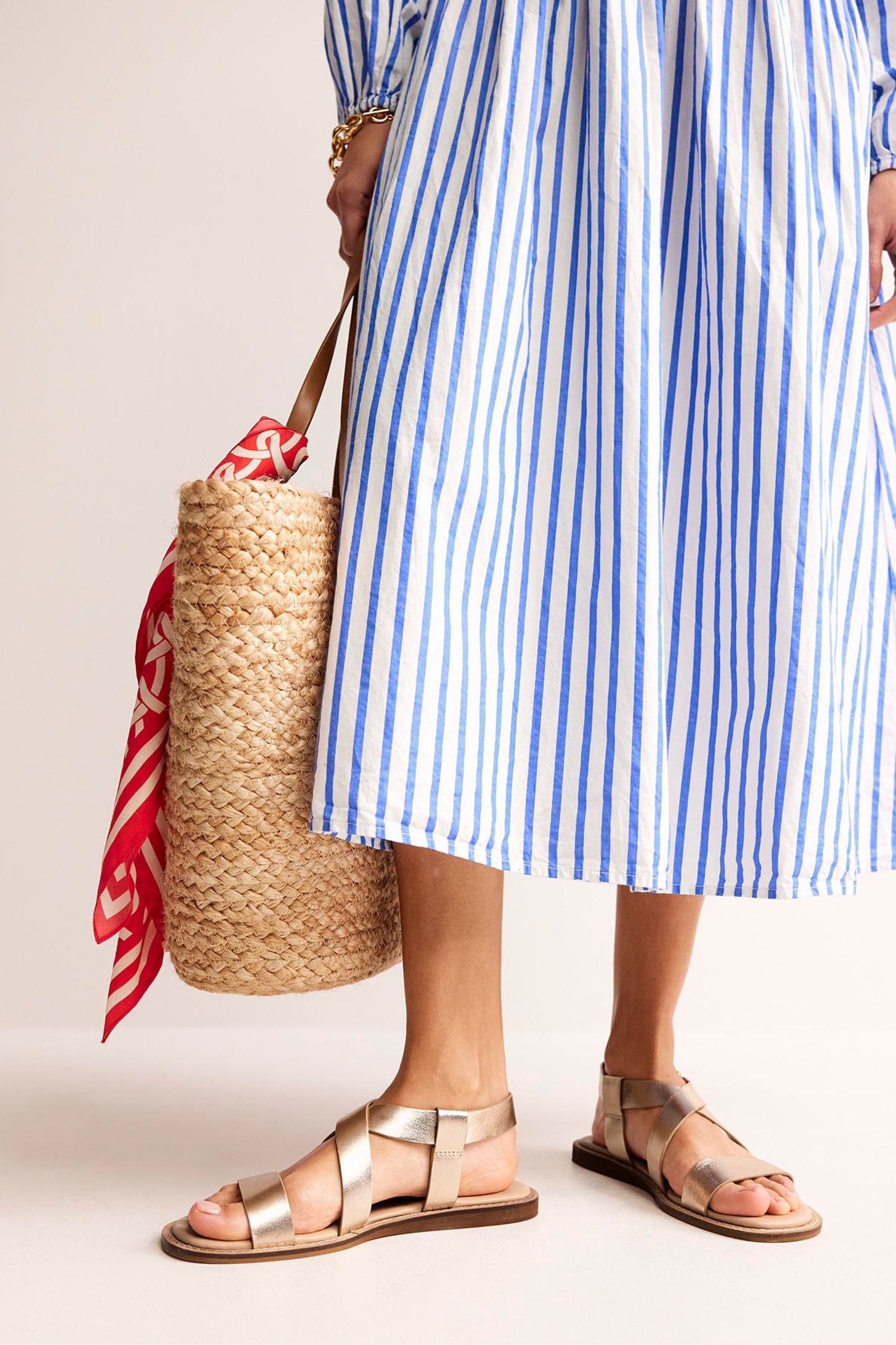 Boden silver sale sandals