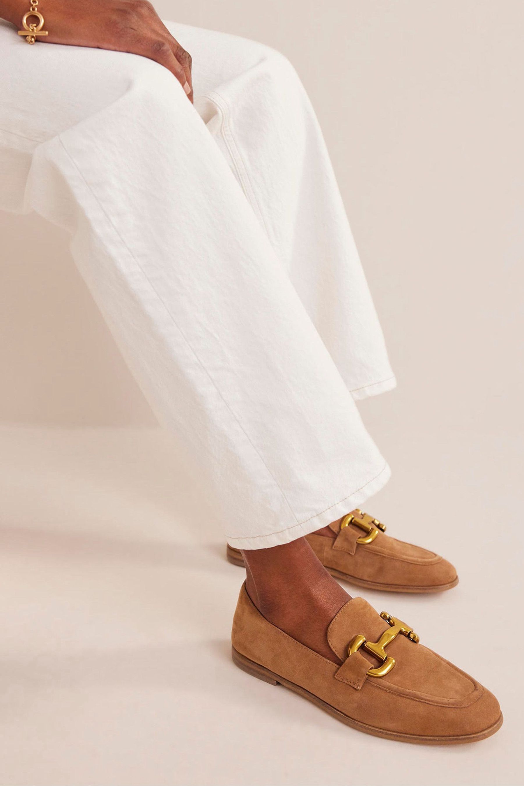 Boden Brown Iris Snaffle Loafers