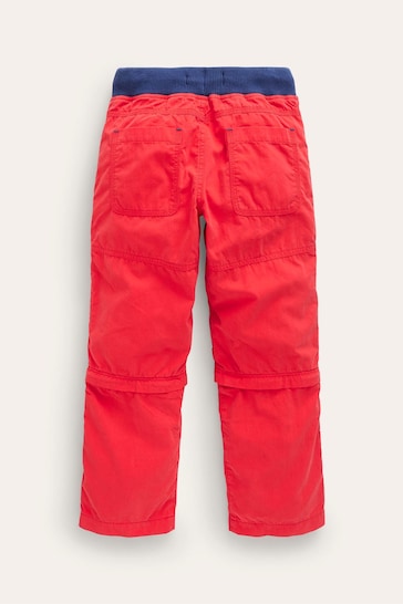 Boden Red Zip-off Techno Trousers
