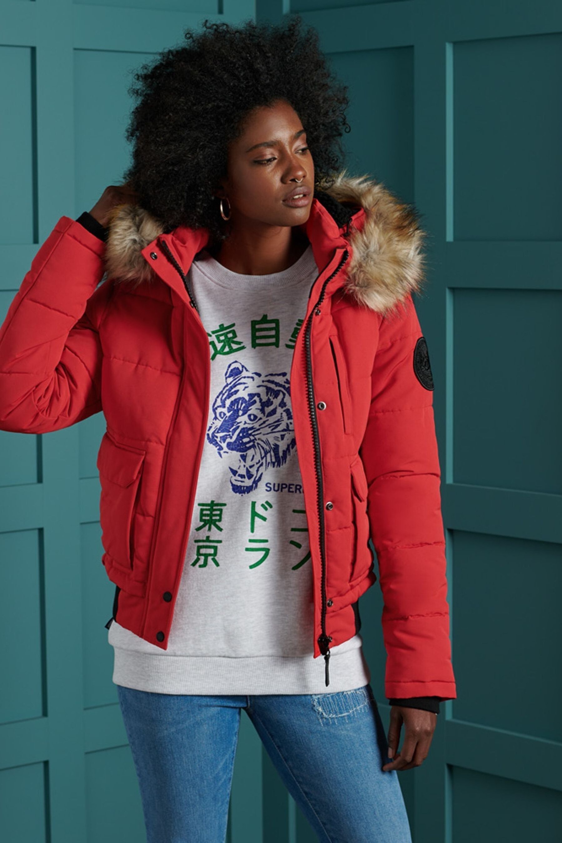 Buy Superdry Red Everest Bomber Jacket from the Next UK online shop