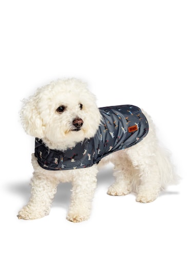 FatFace Grey Marching Dogs XSmall Raincoat
