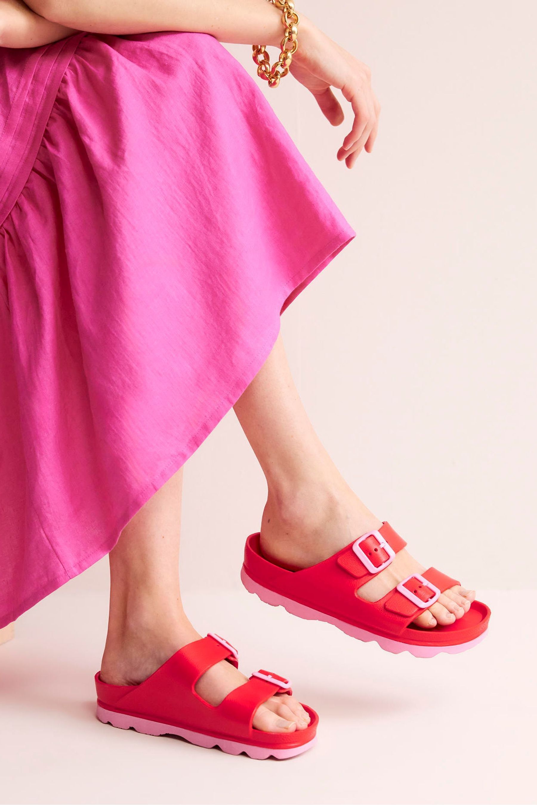 Boden red sandals shop