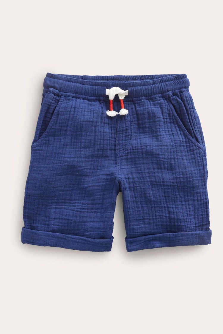 Boden Blue 100% Cotton Lightweight Holiday Shorts - Image 1 of 3