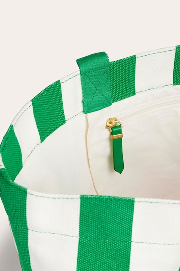 Boden Green Relaxed Canvas Tote Bag