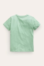 Boden Green Riso Printed 100% Cotton T-Shirt - Image 2 of 3