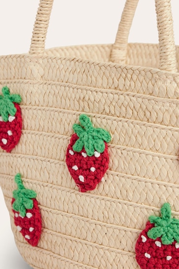 Boden Red Strawberry Basket Bag