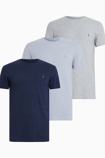 AllSaints Grey Tonic Crew T-Shirts 3 Pack