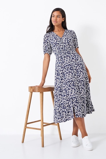 Crew Clothing Floral Button Down Lola Dress