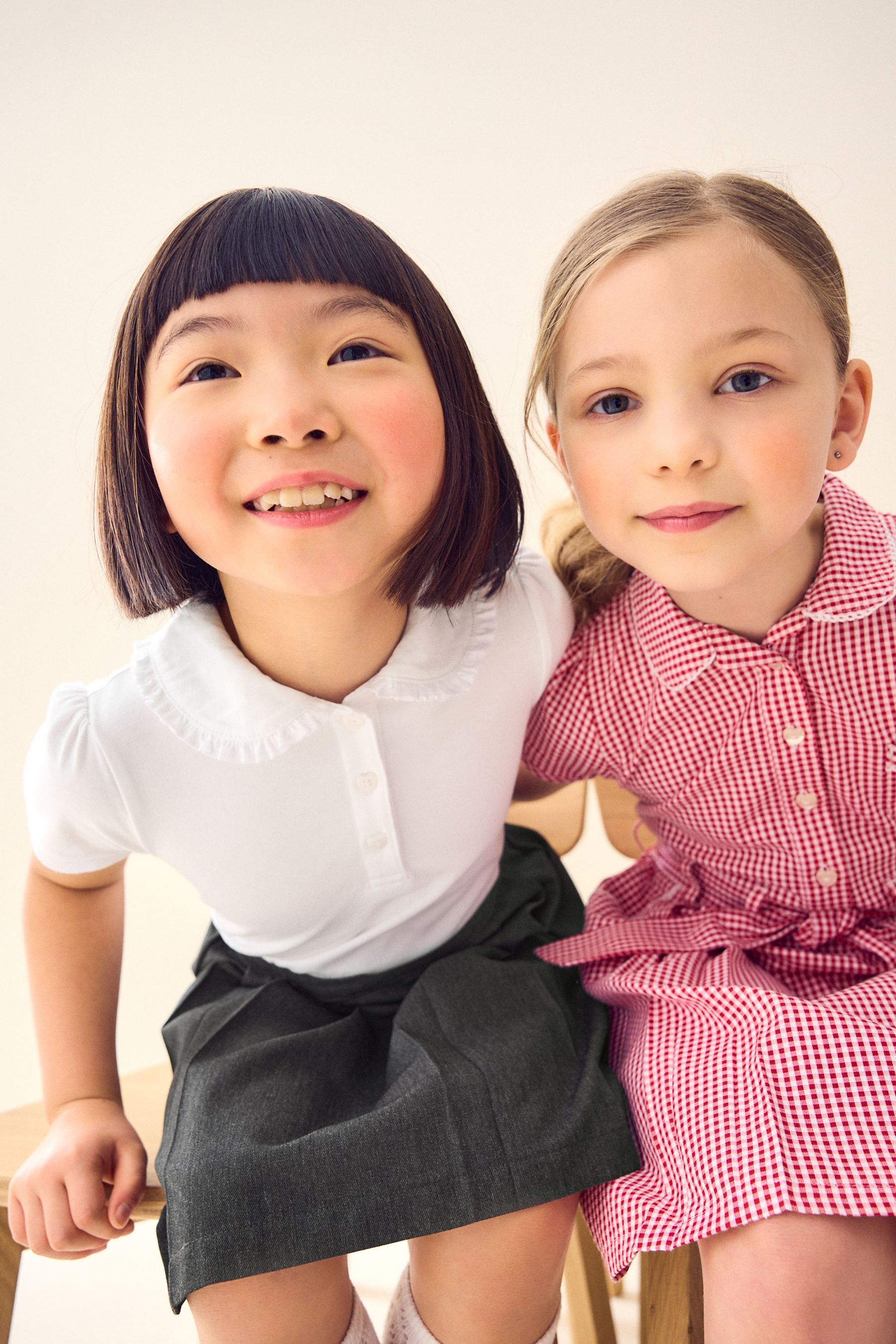 Grey 2 In 1 Short Sleeve School Pinafore Dress 3 14yrs