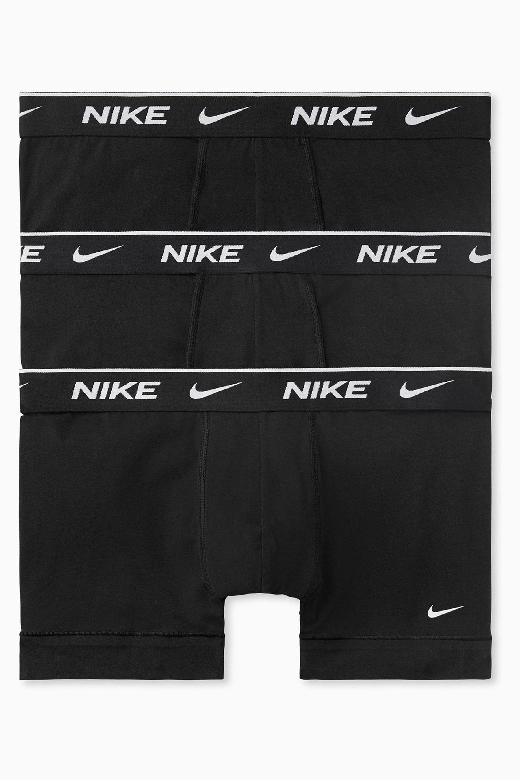 Buy Nike Black Everyday Cotton Stretch Trunks 3 Pack from the Next