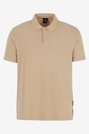 Armani Exchange Tonal Logo Pique 100% Cotton Polo Shirt - Image 4 of 4