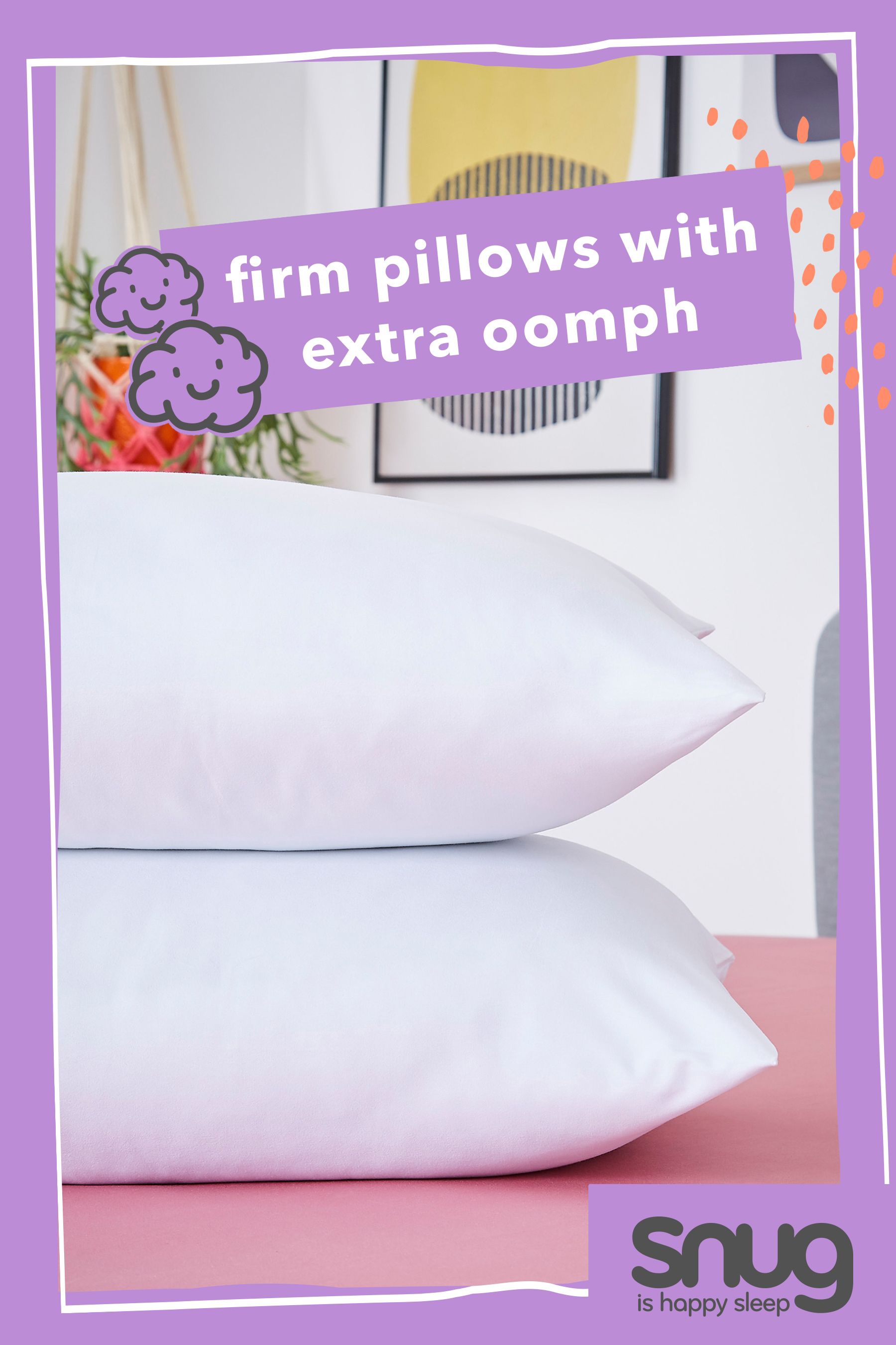 Snug Fantastically Firm Pillows 2 Pack