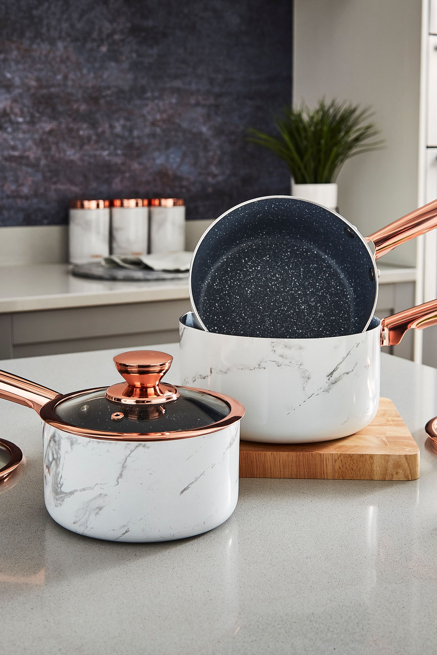 Buy Tower 3 Piece White Saucepan Set from the Next UK online shop