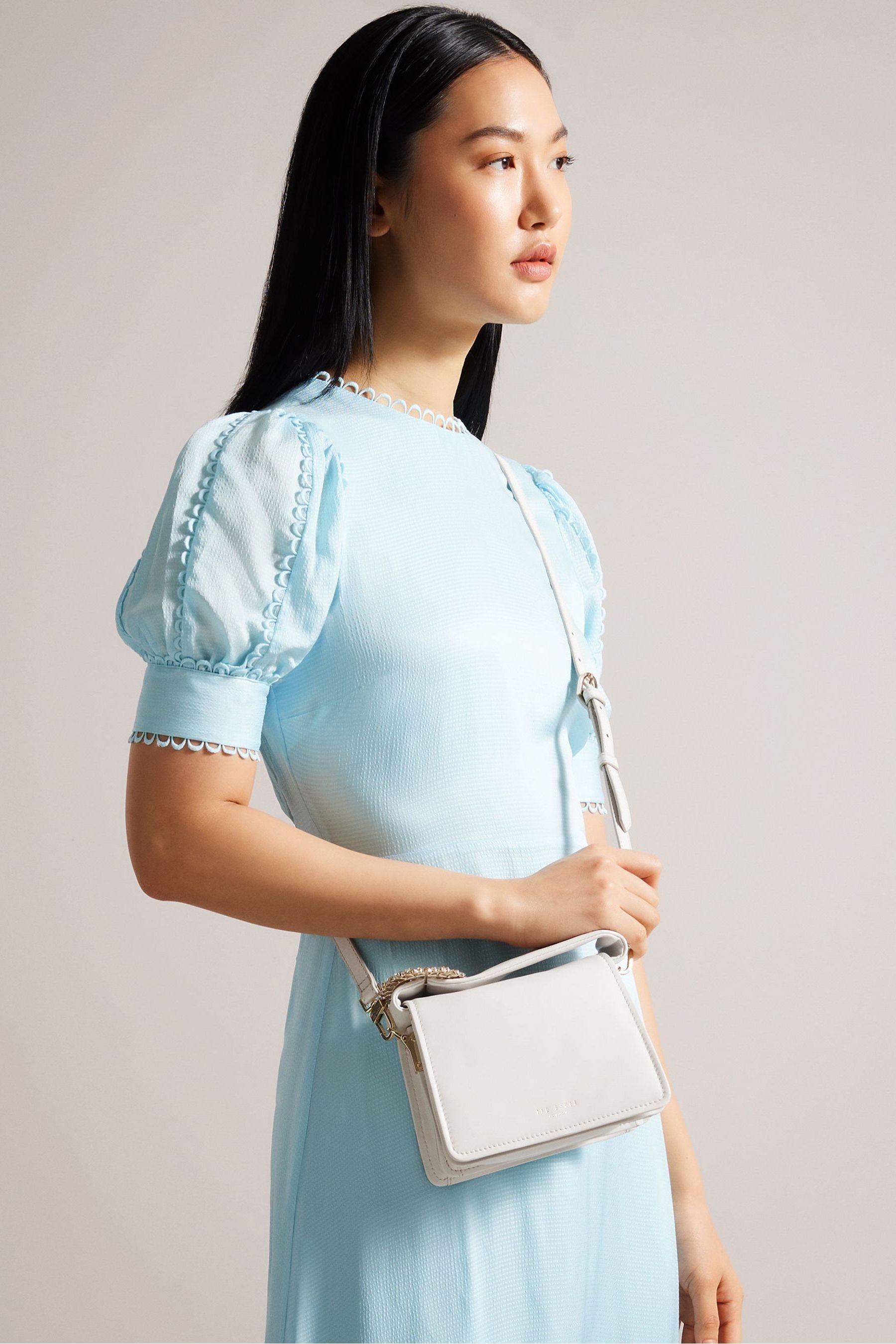 Buy Ted Baker Cream Emie Jewel Detail Cross Body Bag from Next Luxembourg