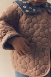 Natural Corduroy Quilted Coat (3mths-7yrs) - Image 4 of 8