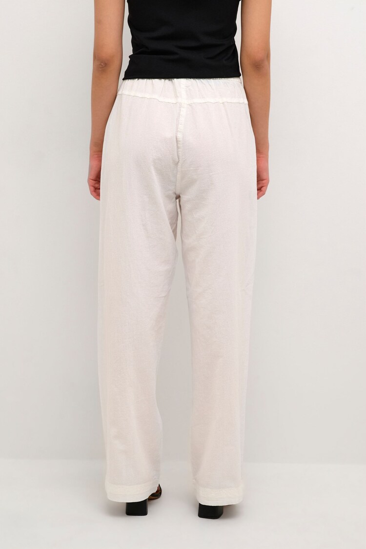 Kaffe Naya Wide White Trousers - Image 2 of 6