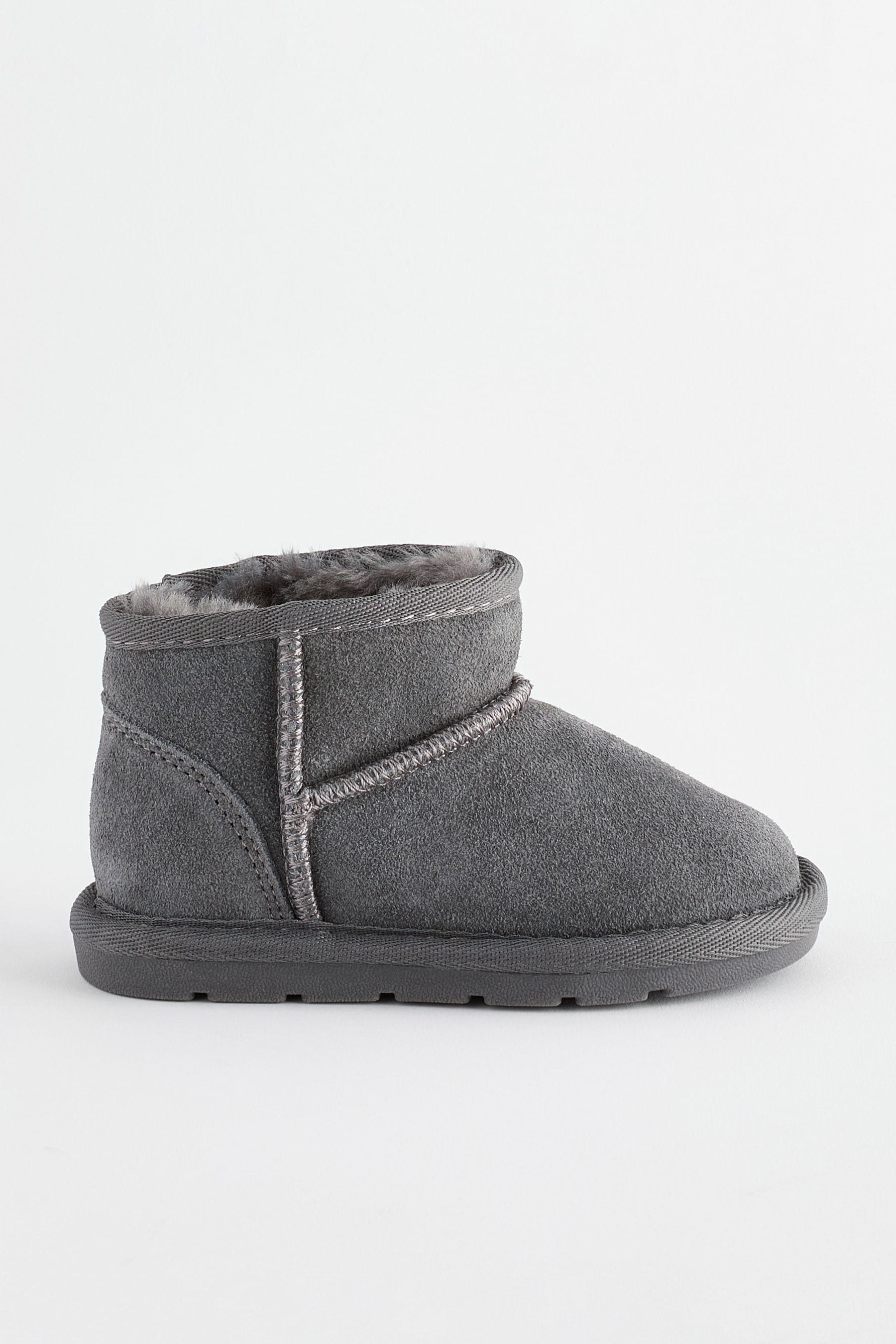 Buy Grey Warm Lined Suede Boots from Next Ukraine