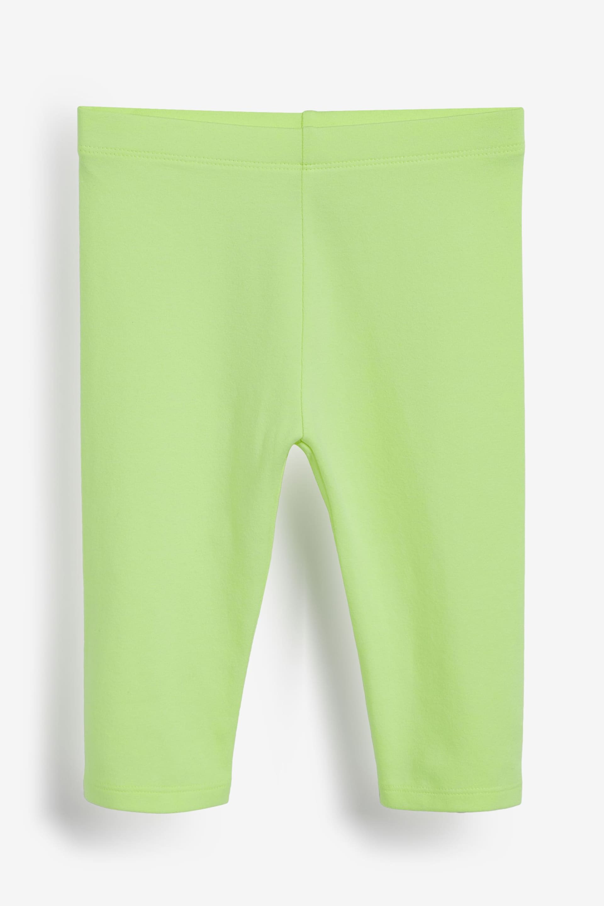 Neon Cropped Leggings 4 Pack (3-16yrs) - Image 3 of 6