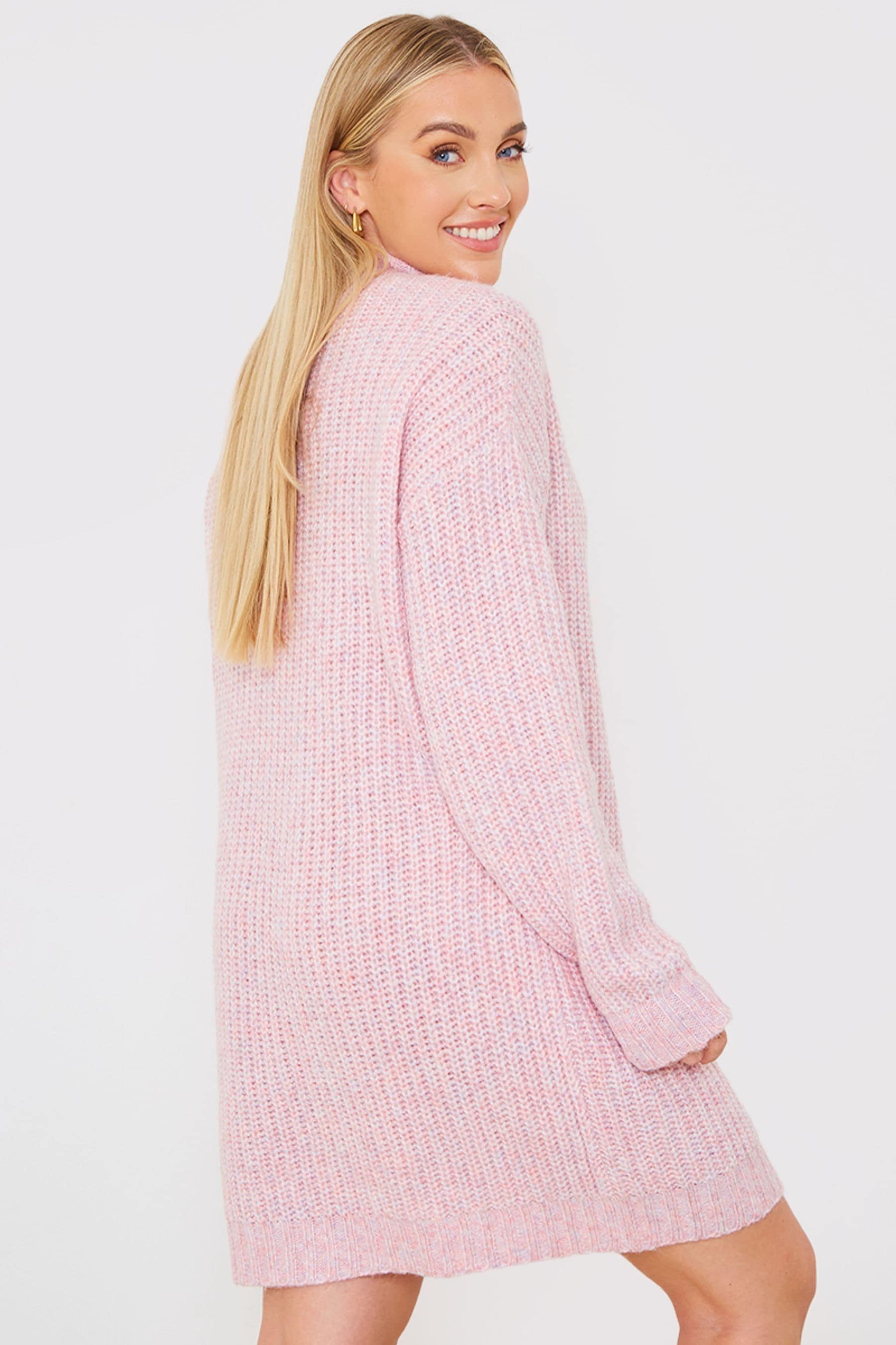 Pink longline jumper hotsell