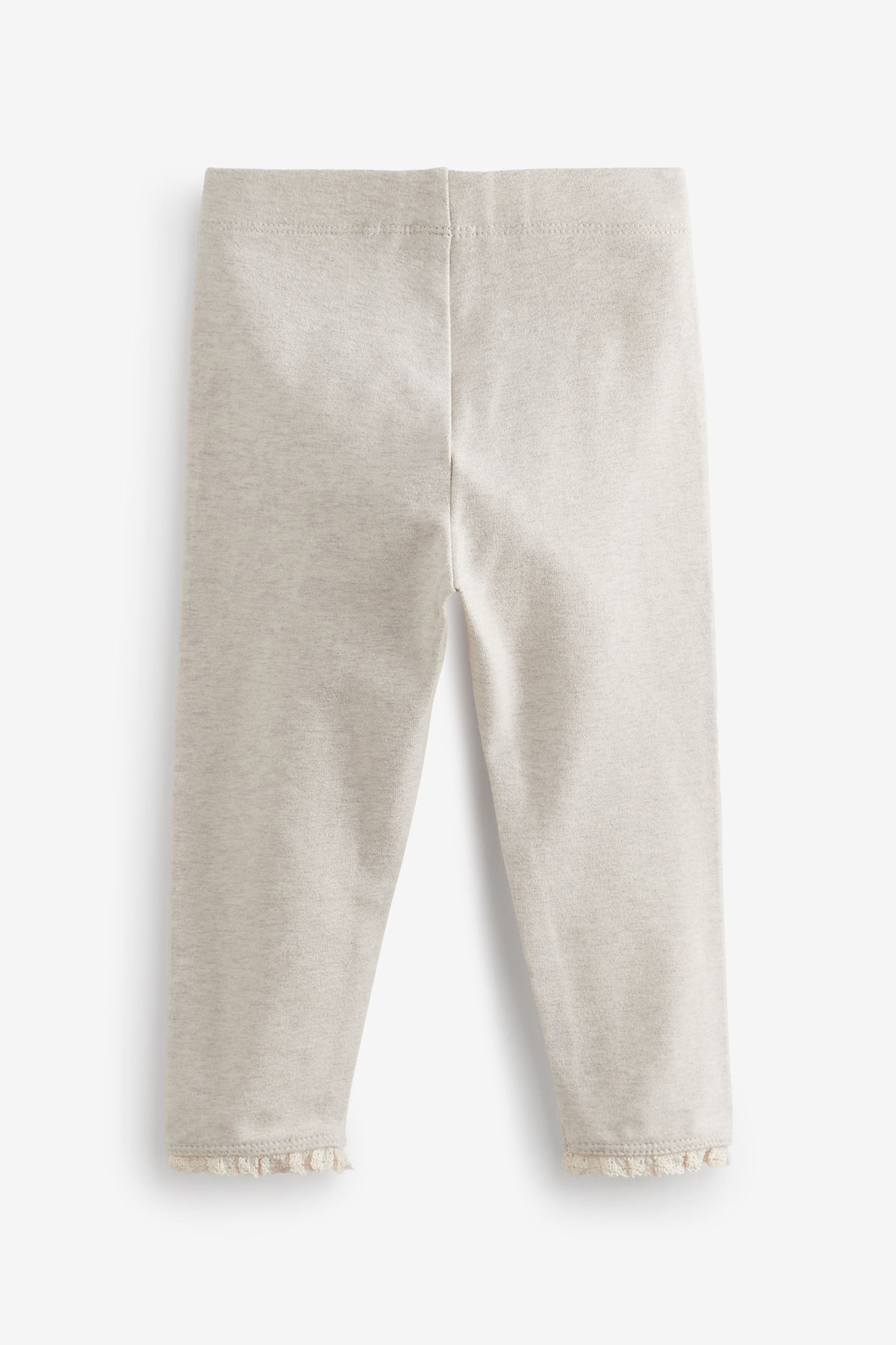 Buy Oatmeal Cream Lace Trim Leggings 3mths 7yrs from the Next UK