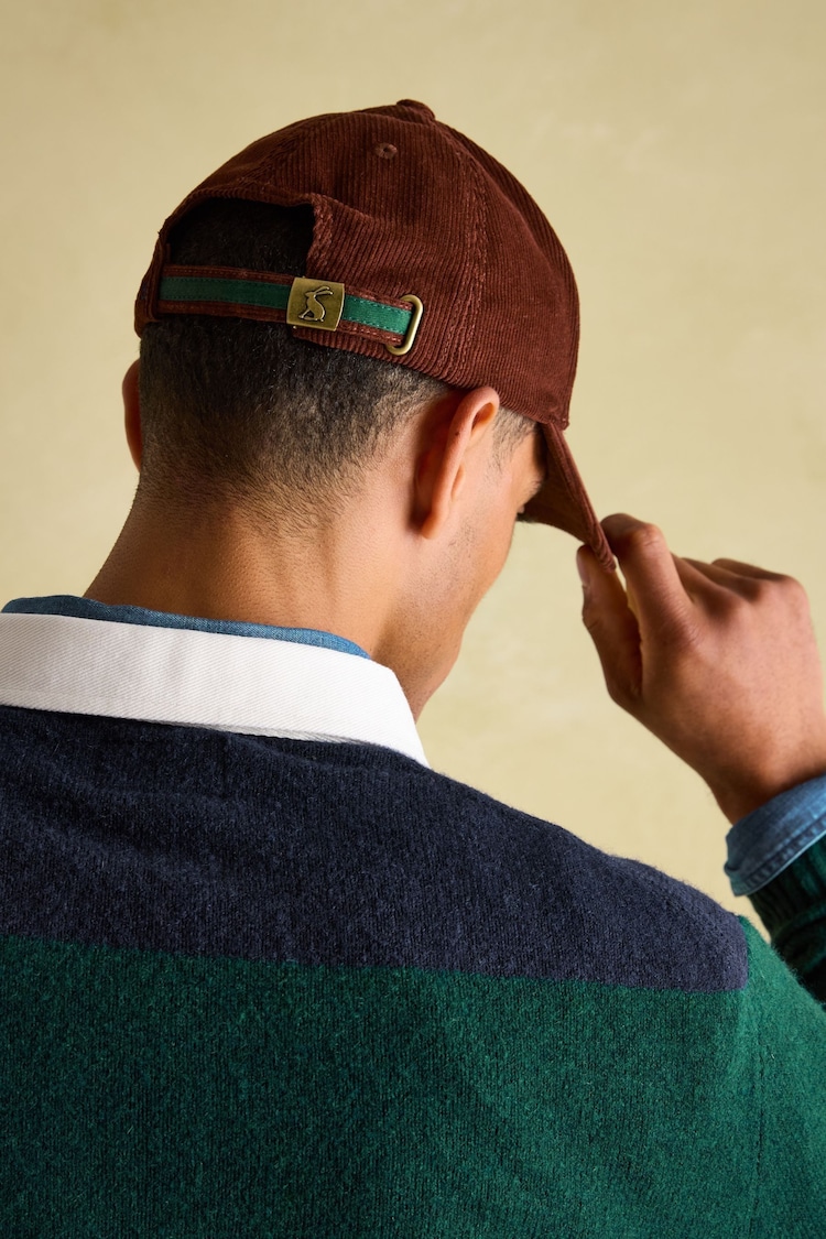 Joules Chadwick Rust Brown Corduroy Cap - Image 2 of 7