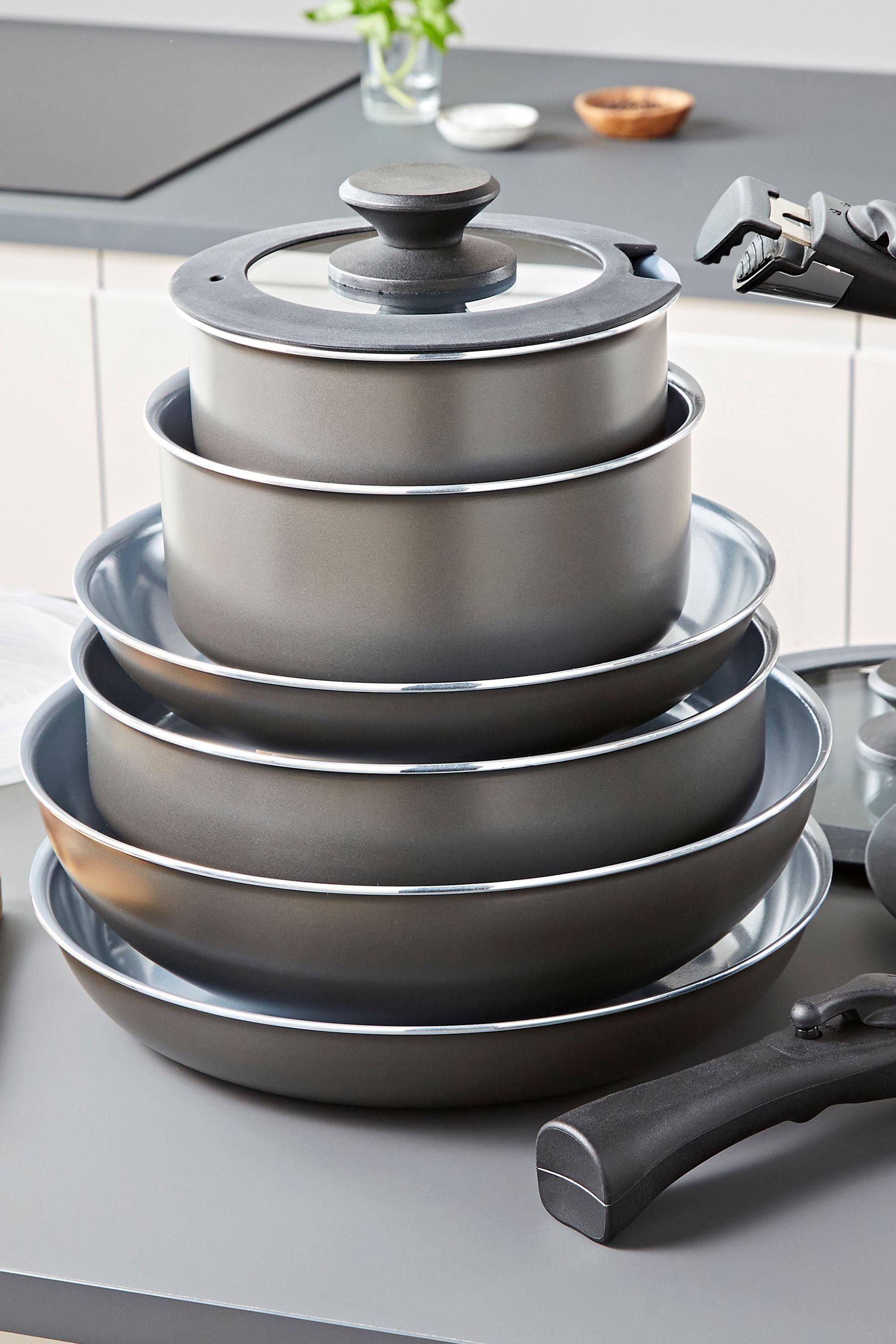 Buy Tower Grey Set of 13 Piece Cookware Set from the Next UK