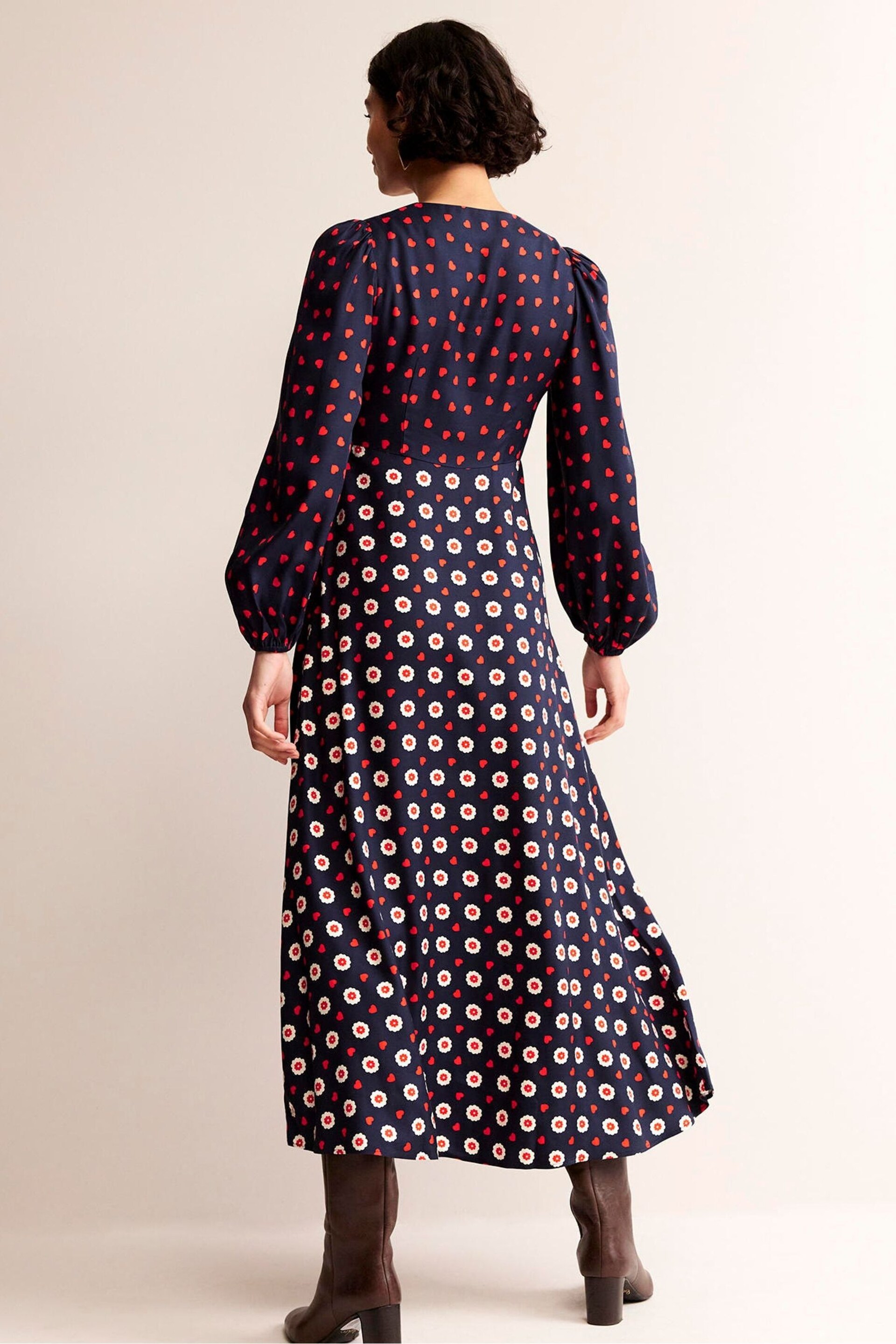 Boden Blue Francis Empire Maxi Tea Dress - Image 2 of 5