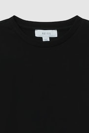 Reiss Black Bless 9-13 yrs Cotton Crew Neck T-Shirt - Image 4 of 4