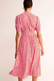 Boden Pink Elsa Midi Tea Dress - Image 2 of 5