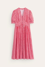Boden Pink Elsa Midi Tea Dress - Image 5 of 5