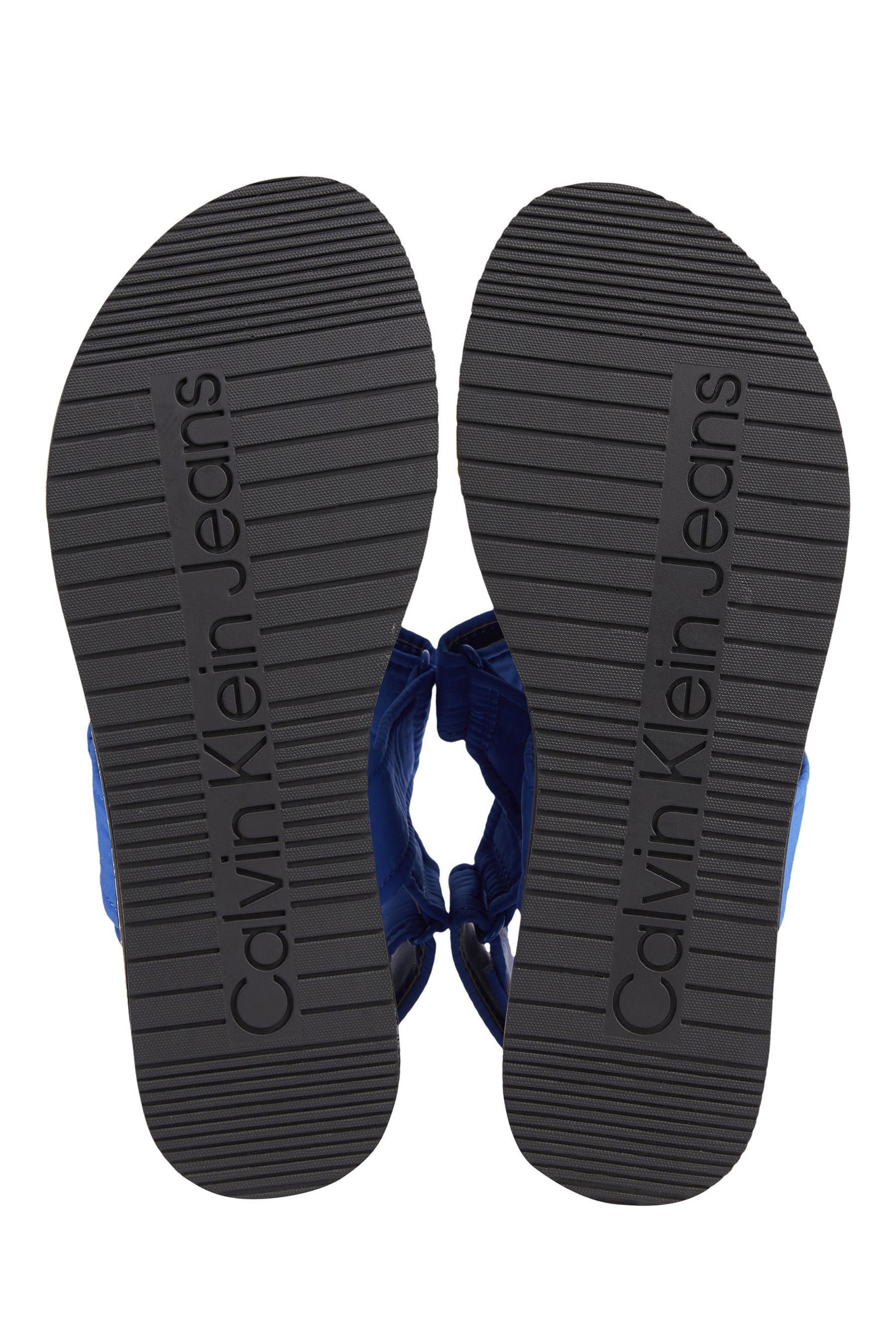 Buy Calvin Klein Blue Flatform Sandals from Next Luxembourg