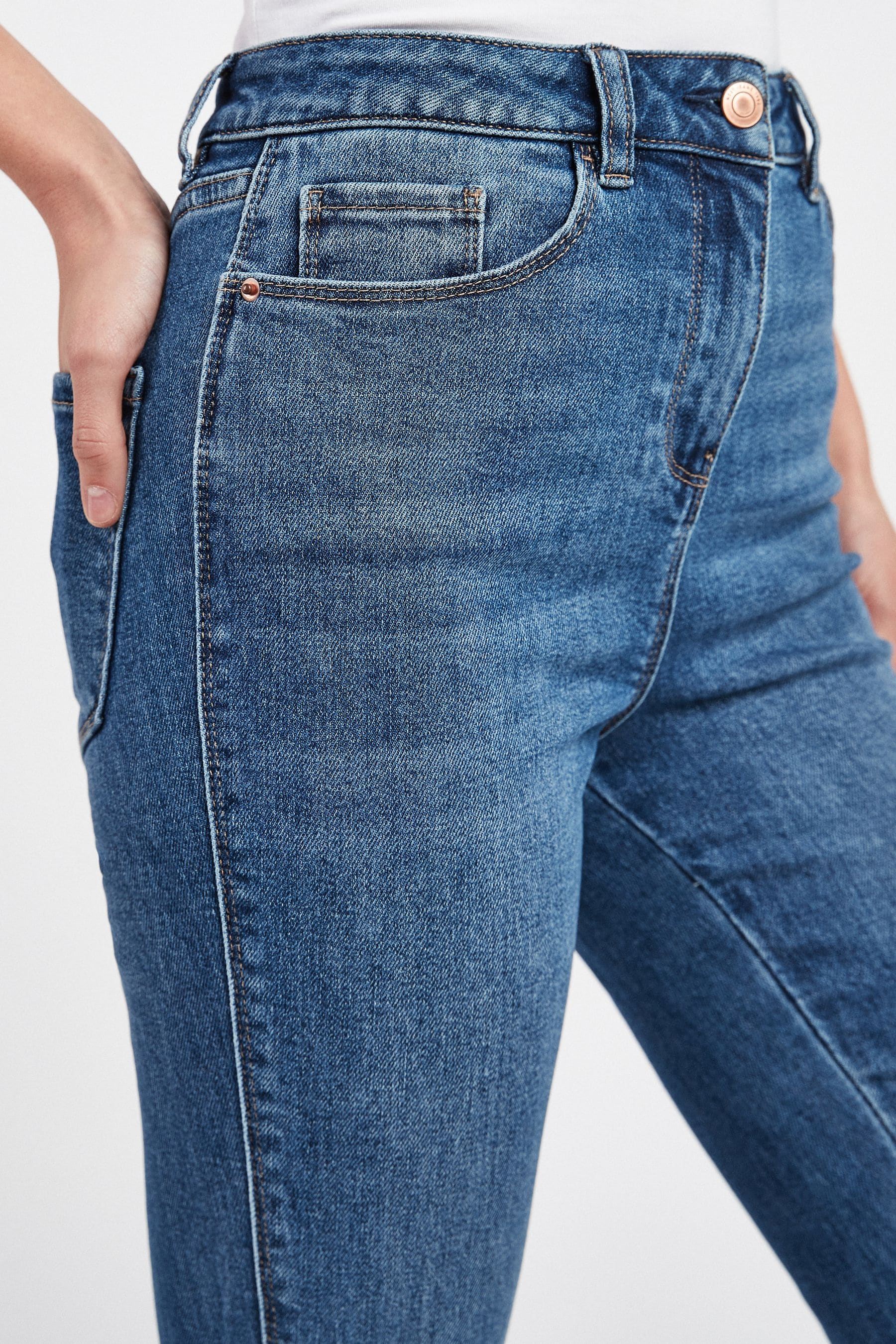 High rise skinny best sale crop jeans