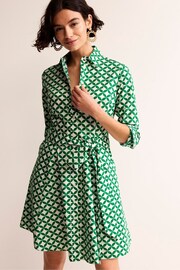 Boden Green Amy Cotton Short Shirt Dress - Image 1 of 5