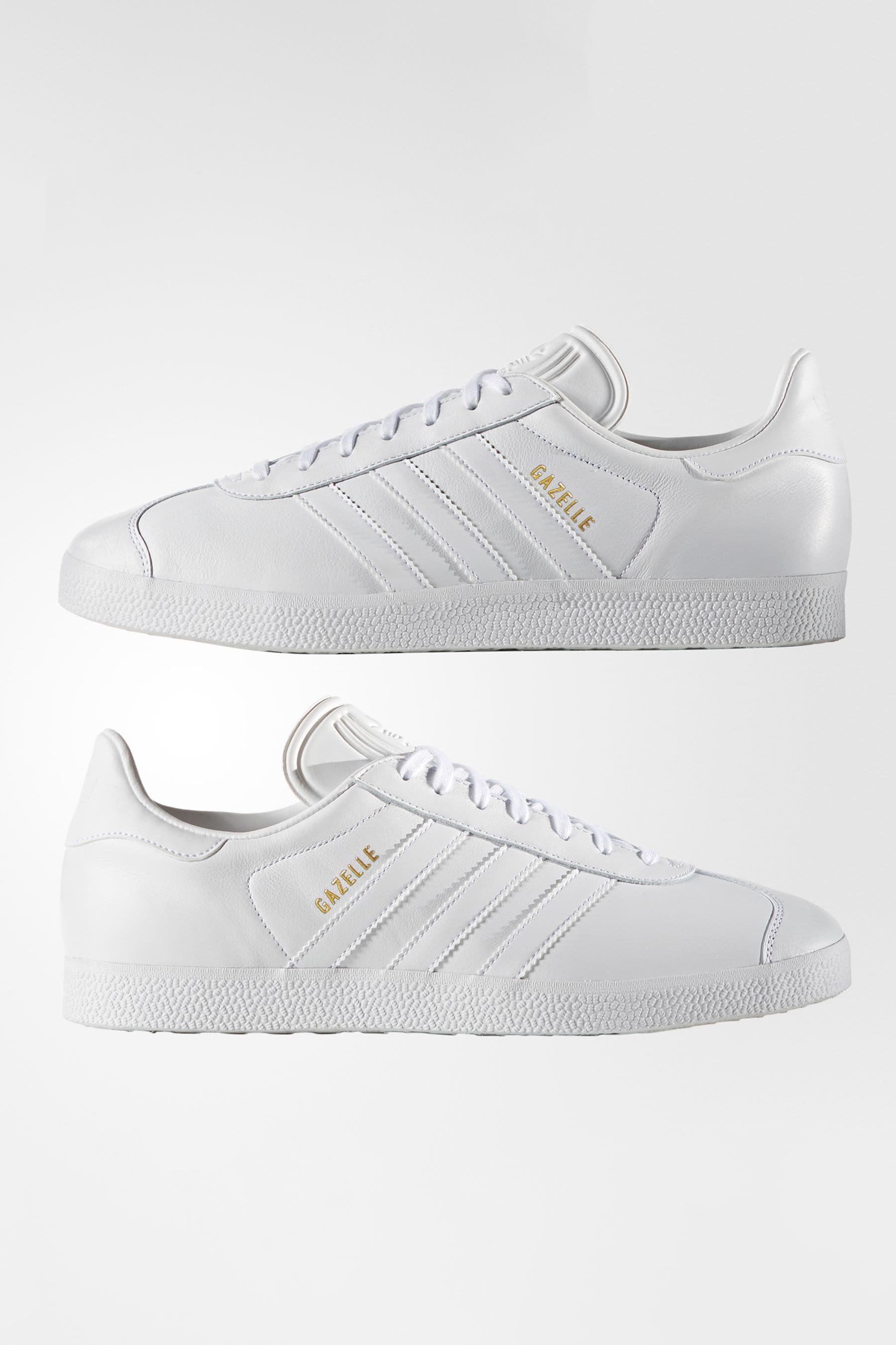 Mens white leather adidas trainers store