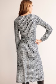 Boden Blue Joanna Jersey Midi Wrap Dress - Image 3 of 5