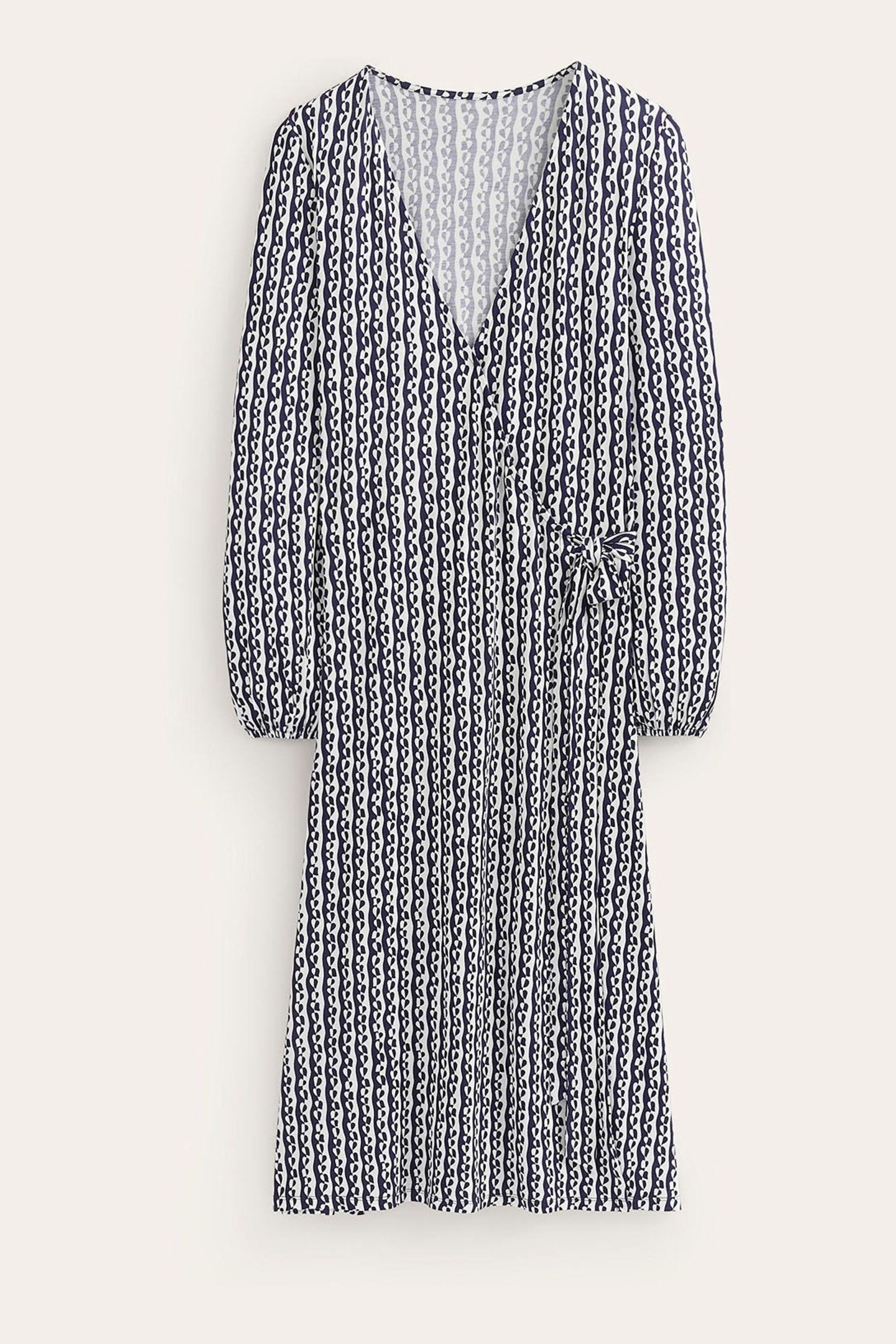 Boden Blue Joanna Jersey Midi Wrap Dress - Image 5 of 5