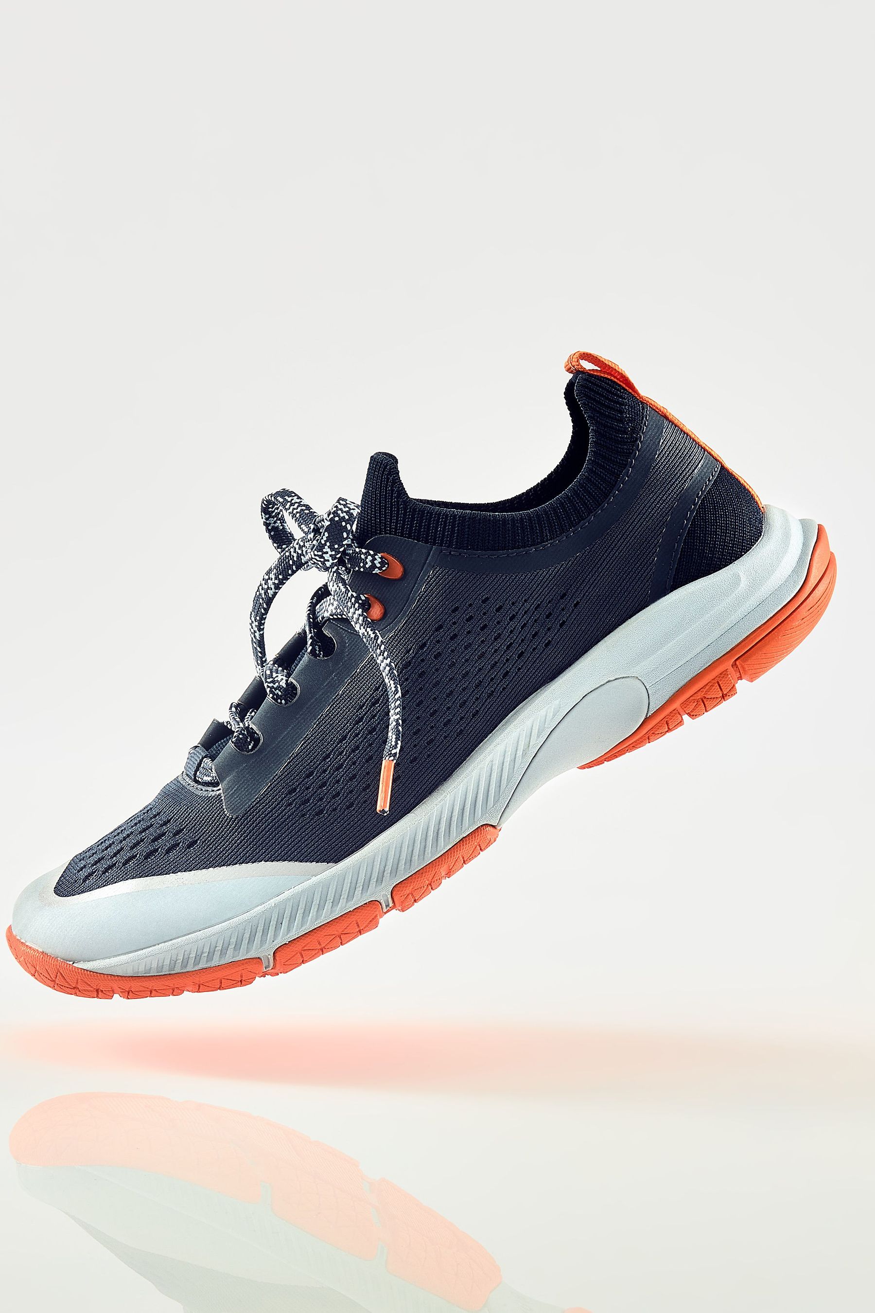 Buy Navy Orange Next Active Sports V254W Running Trainers from Next Luxembourg