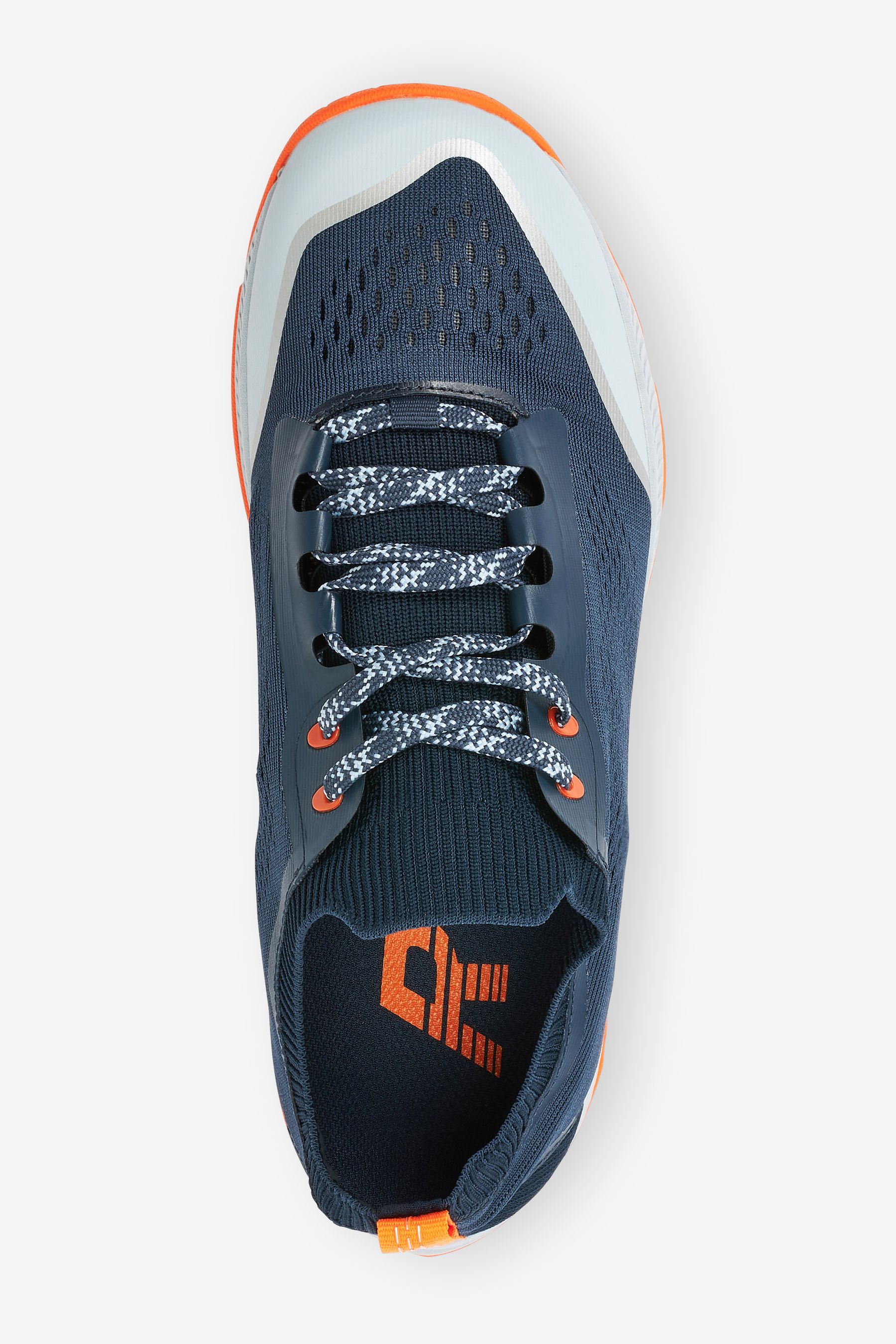 Buy Navy Orange Next Active Sports V254W Running Trainers from Next Luxembourg