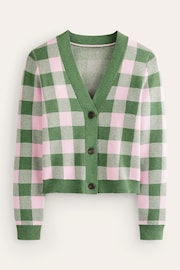 Boden Green Gingham Cardigan - Image 6 of 7