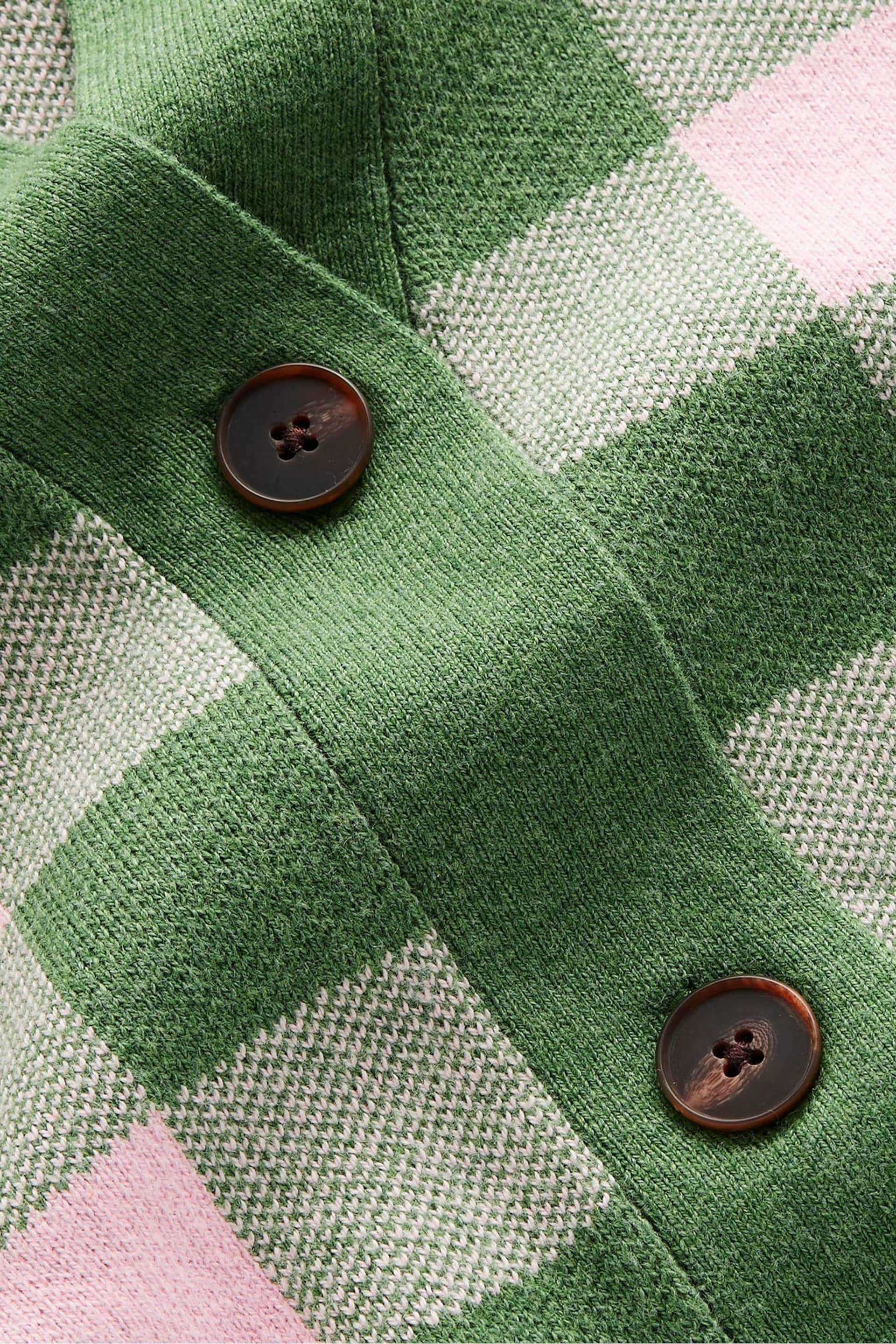 Boden Green Gingham Cardigan - Image 7 of 7