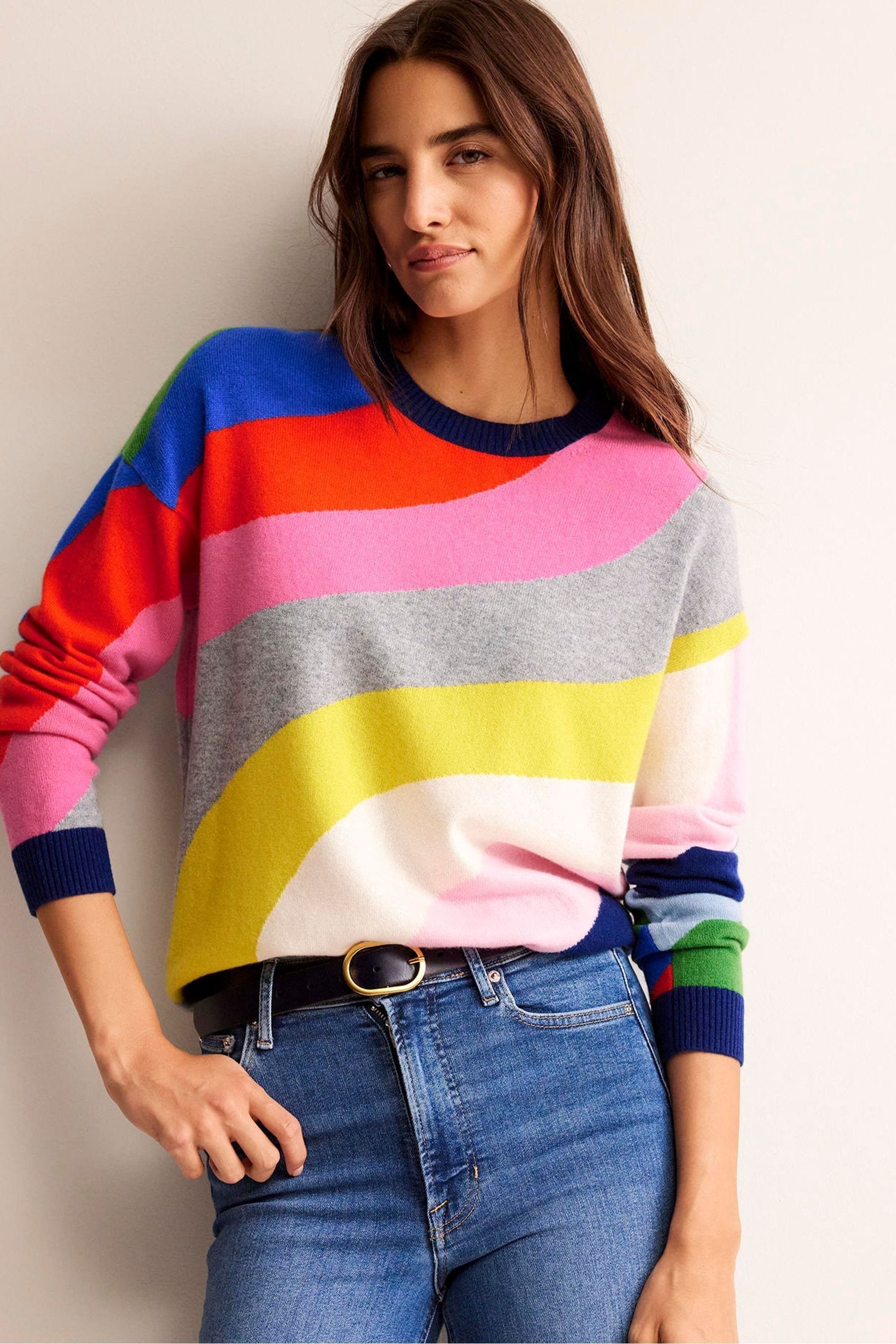 Buy Boden Multi Lydia Cashmere Jumper from Next Luxembourg