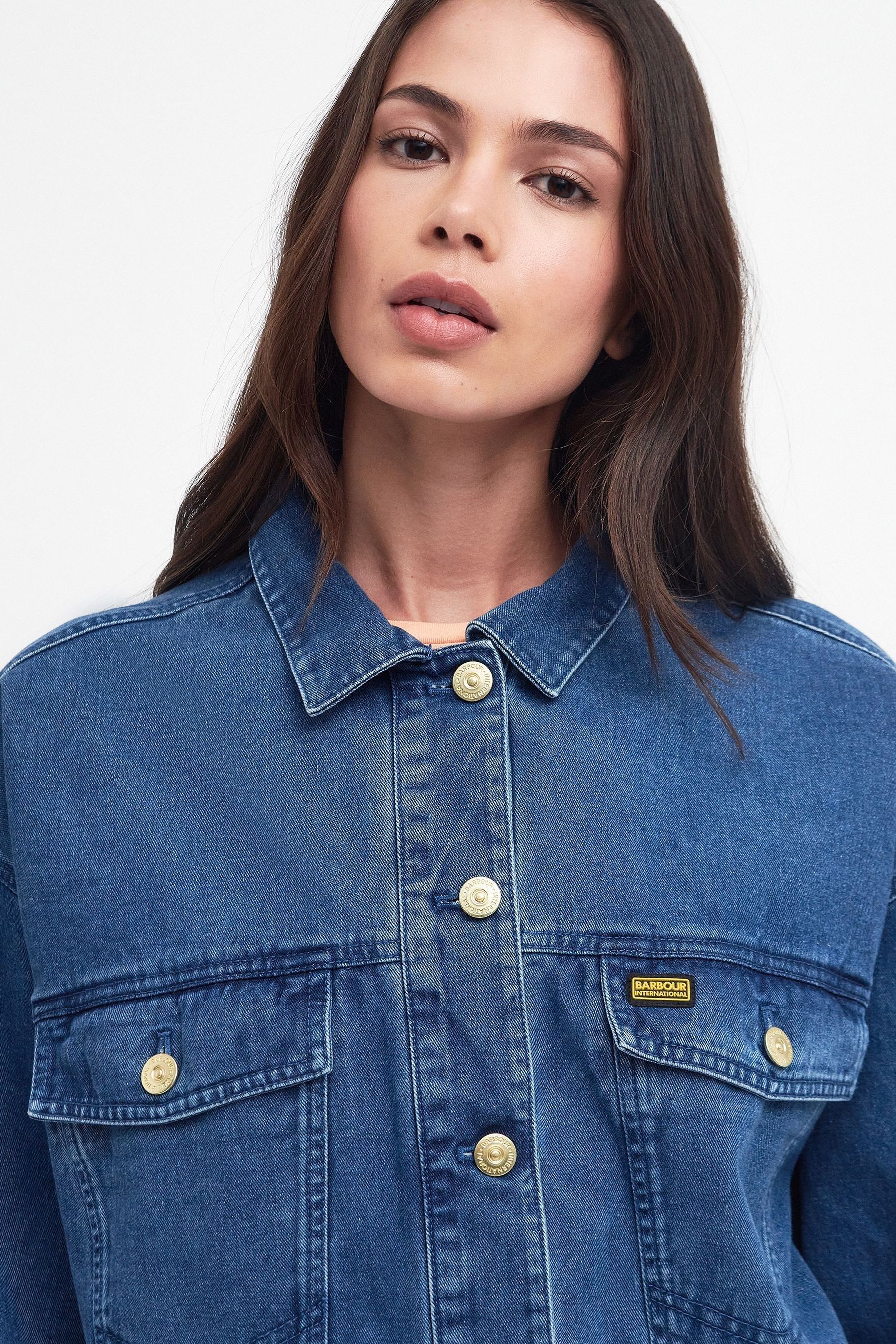 Barbour trucker jacket cheap