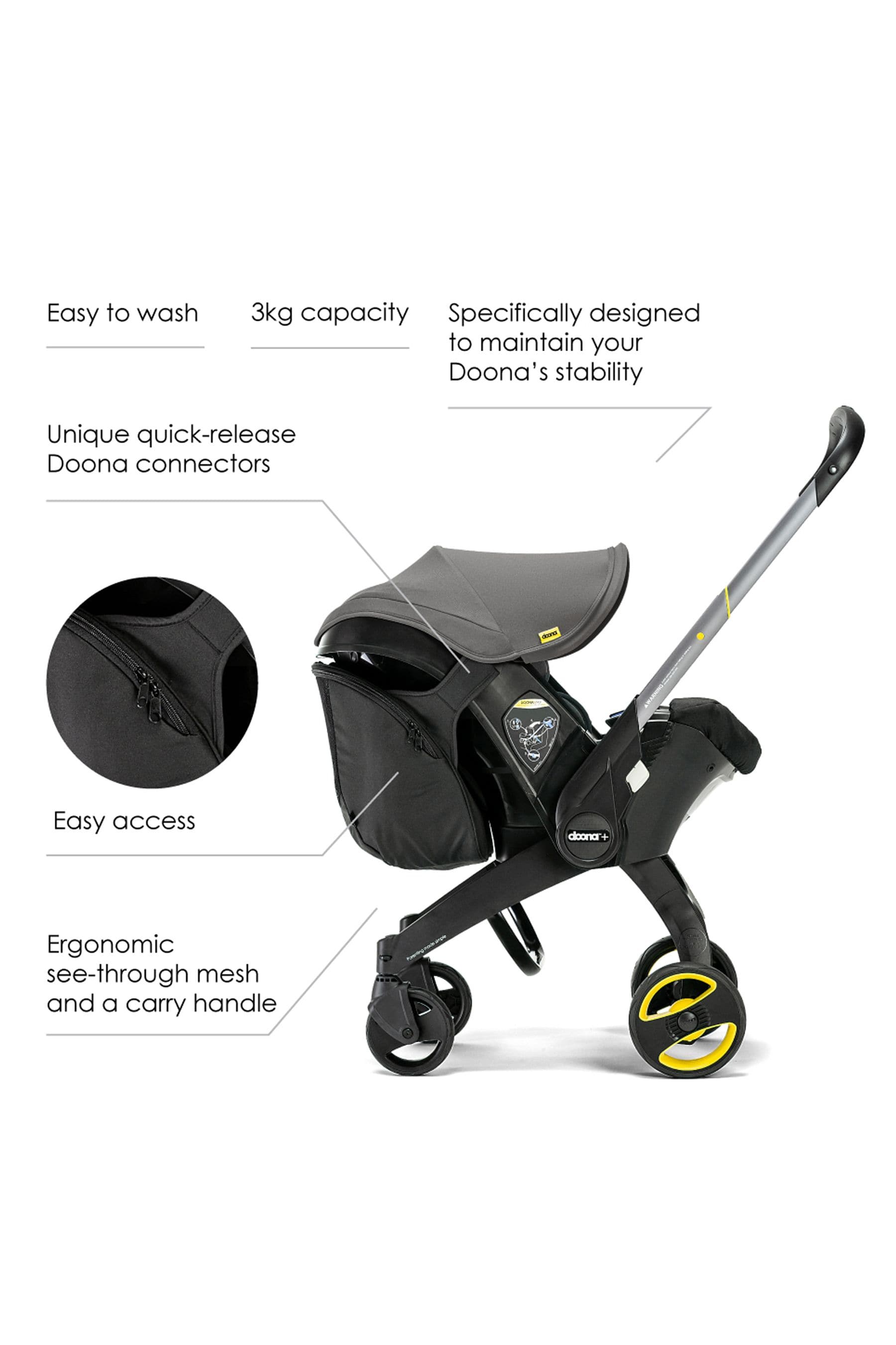 Doona snap clearance on storage black