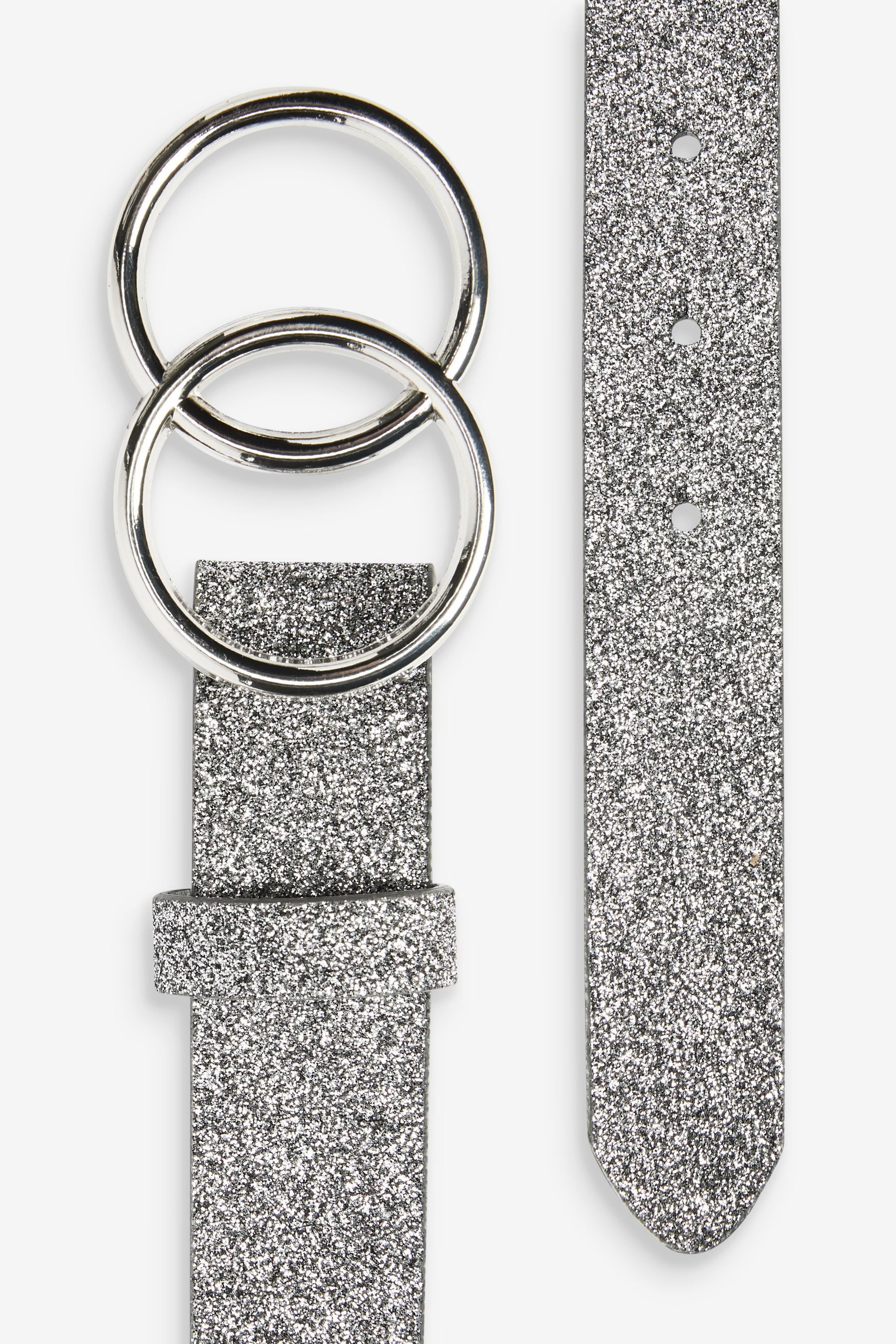 Silver outlet sequin belt