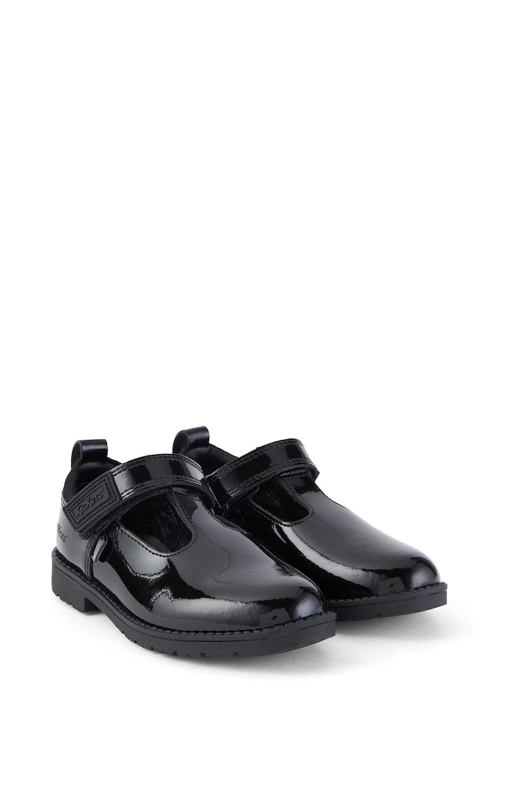 Kickers Black Infants Lachly T-Bar Patent Leather Shoes - Image 2 of 7