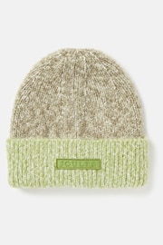 Joules Wanderer Green Knitted Beanie Hat - Image 1 of 3