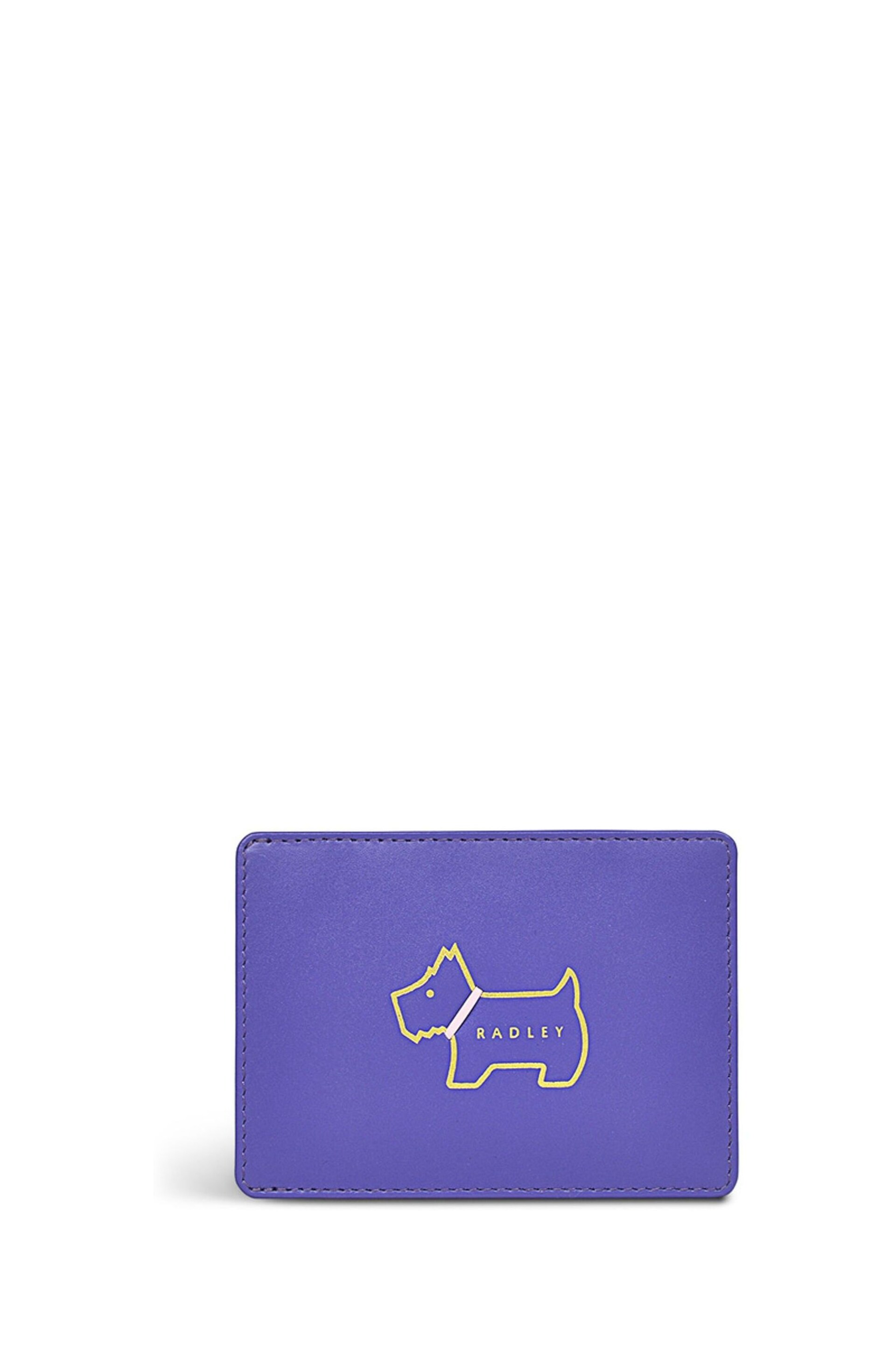 Radley London Small Purple Heritage Dog Outline Travelcard Holder - Image 1 of 3