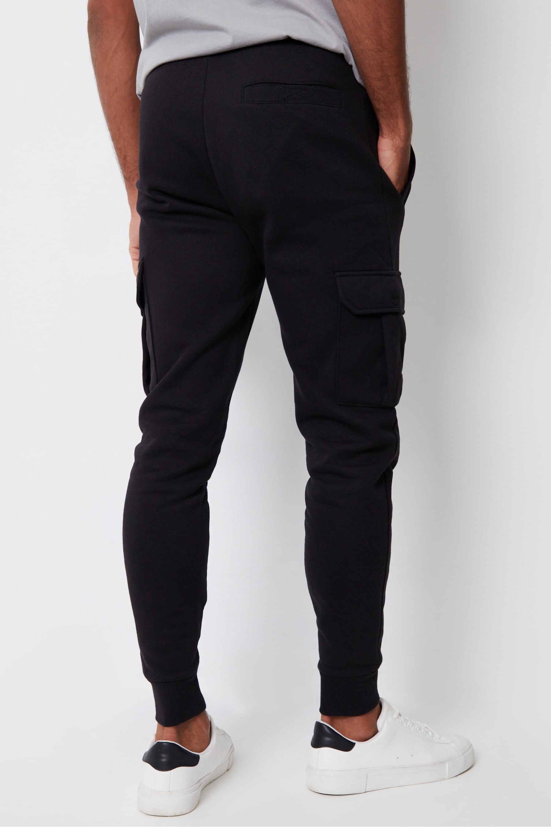 Buy Threadbare Black Cargo Style Joggers from the Next UK online shop