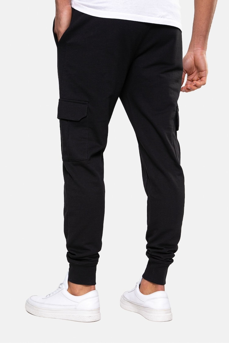 Threadbare Black Cargo Style Joggers - Image 2 of 4