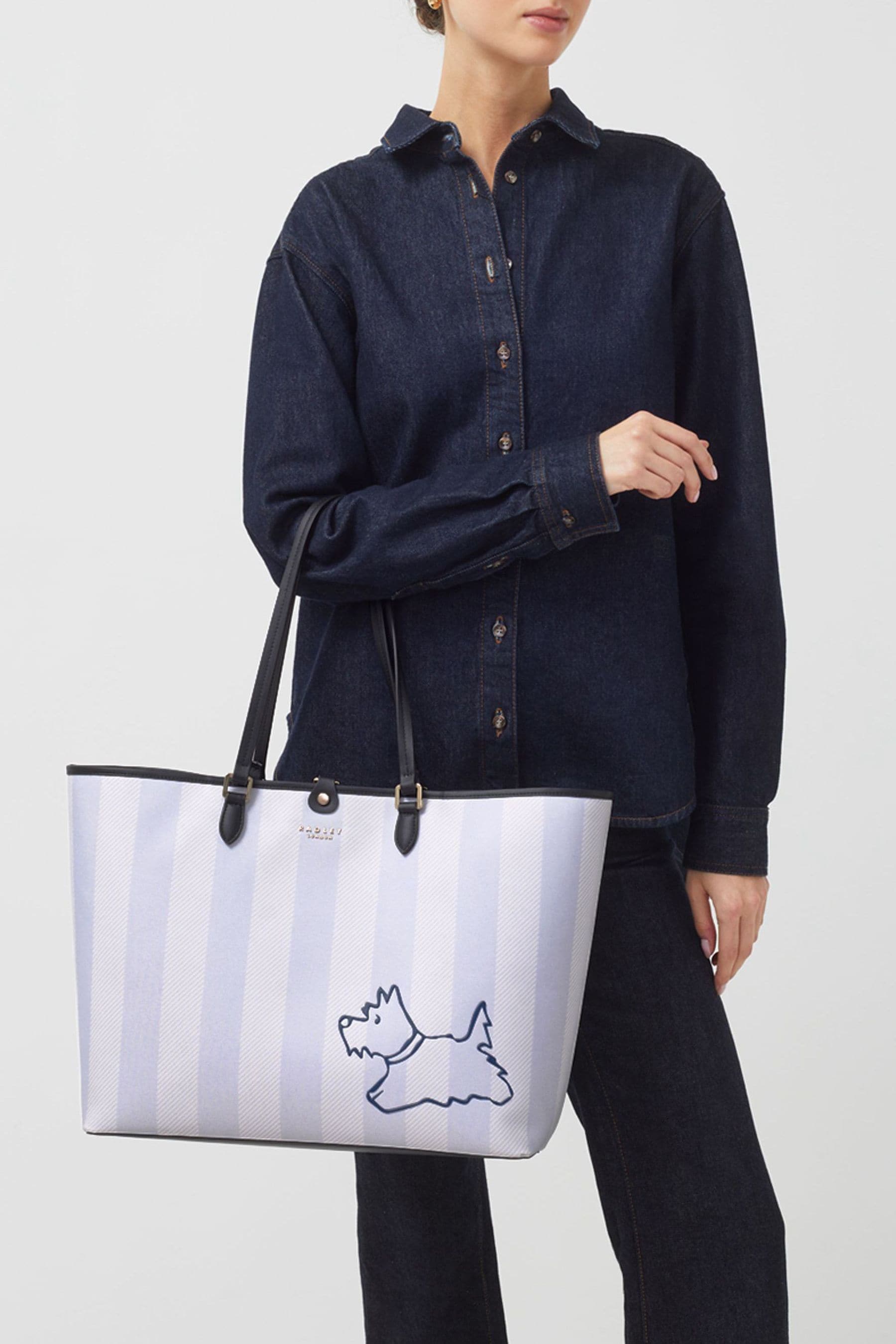 Striped radley bag shop